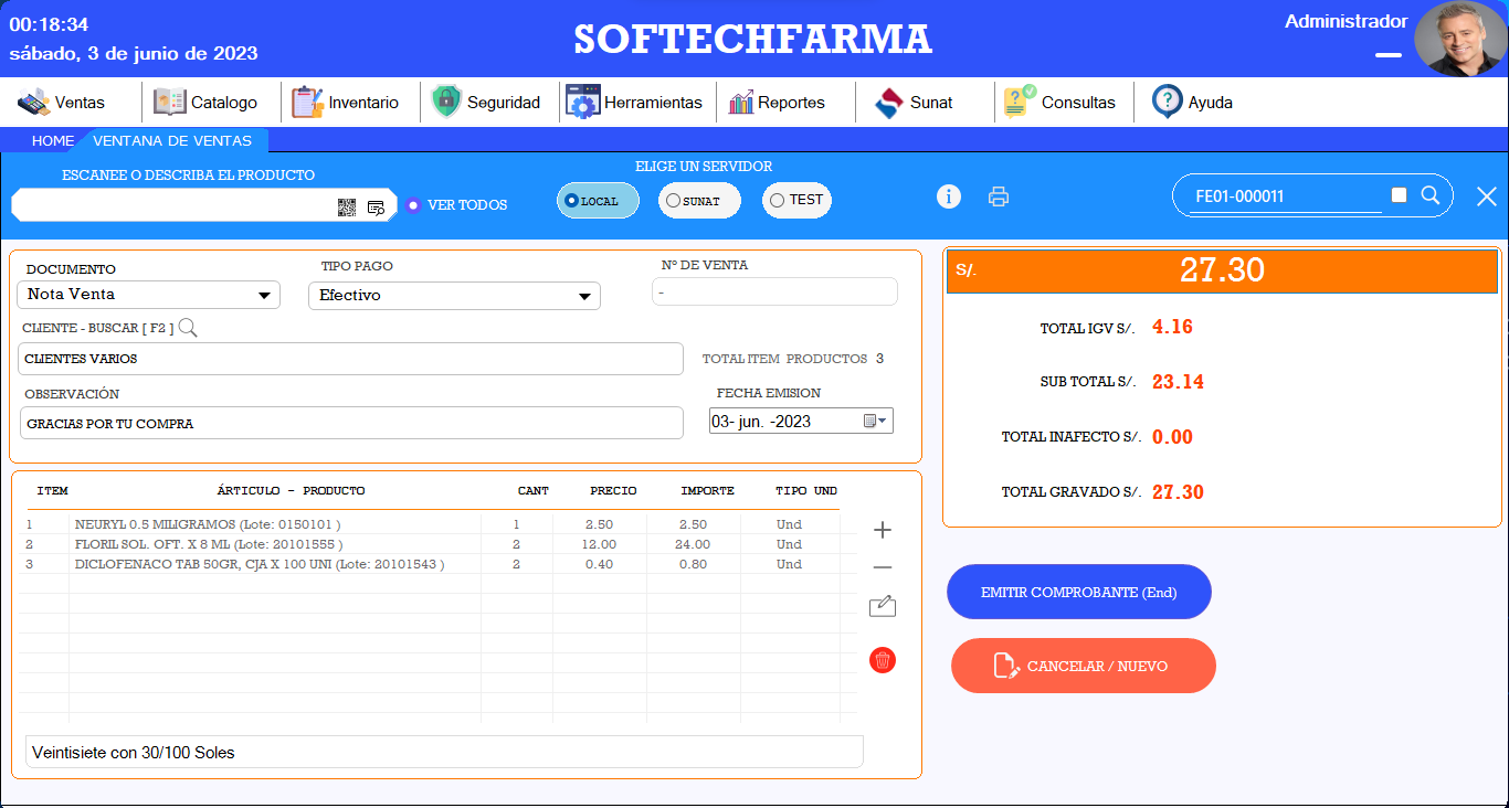 Sistema Para Boticas Farmacias Y Droguerias Softmabe